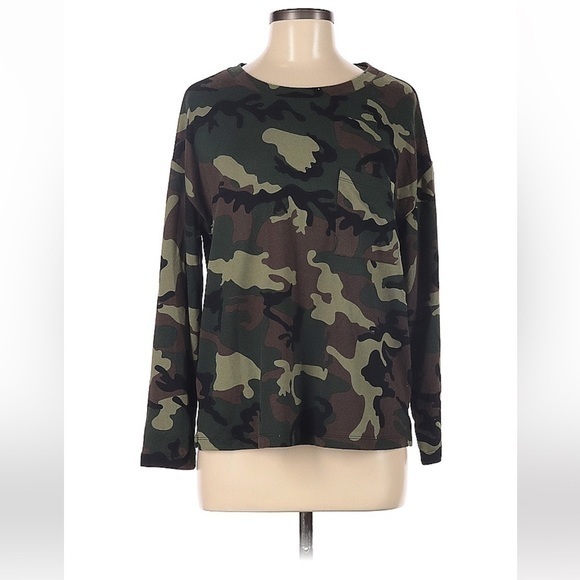 Sanctuary Tops - Sanctuary Long Sleeve Camo Tee